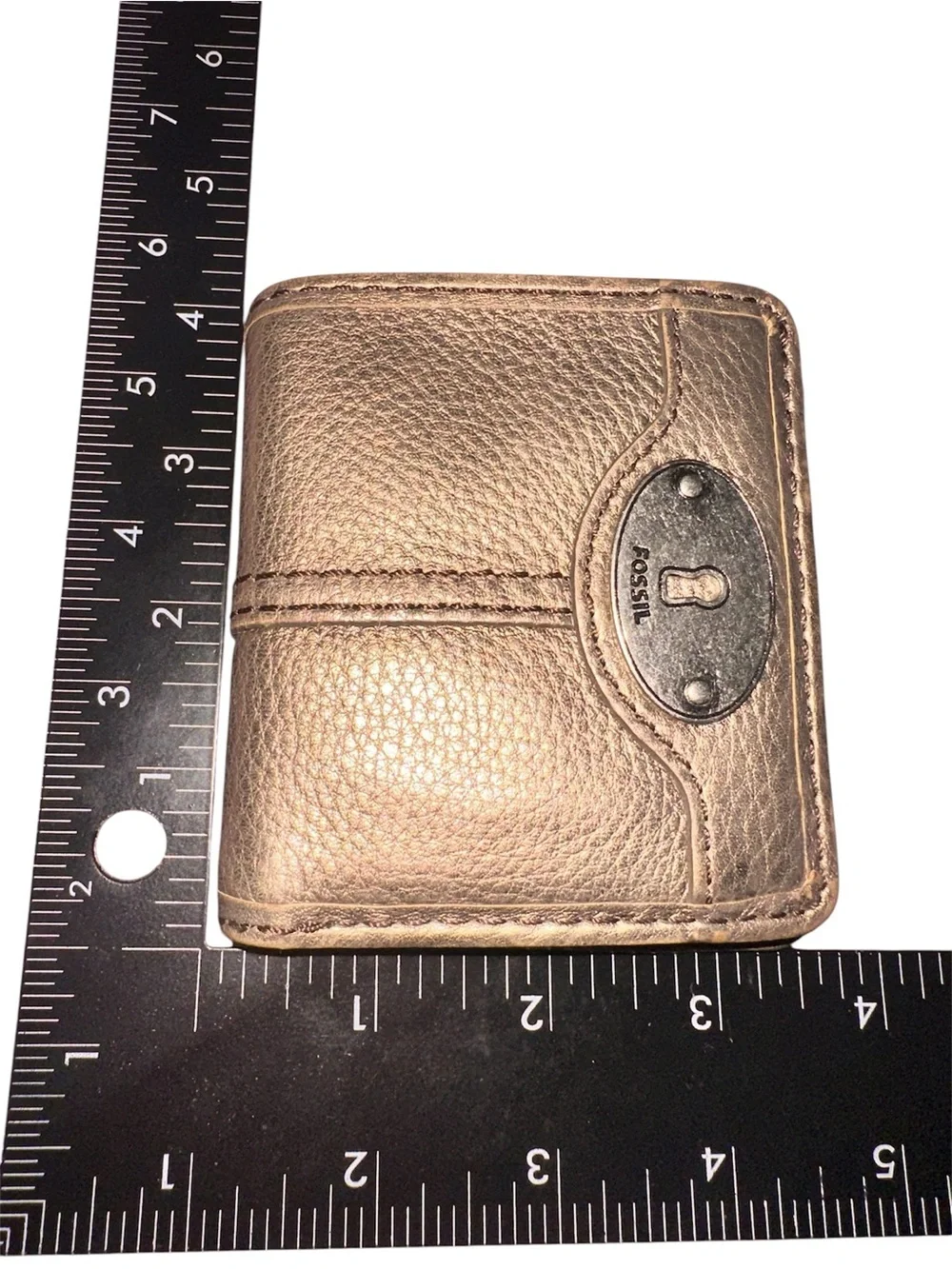 FOSSIL Classic Bifold Wallet Metallic Bronze July 2013